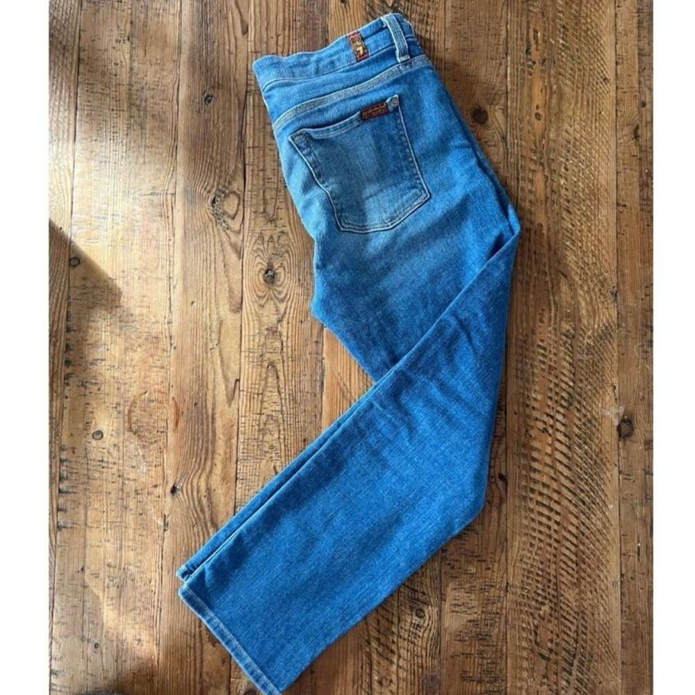7-for-all-mankind Skinny Blue Jeans